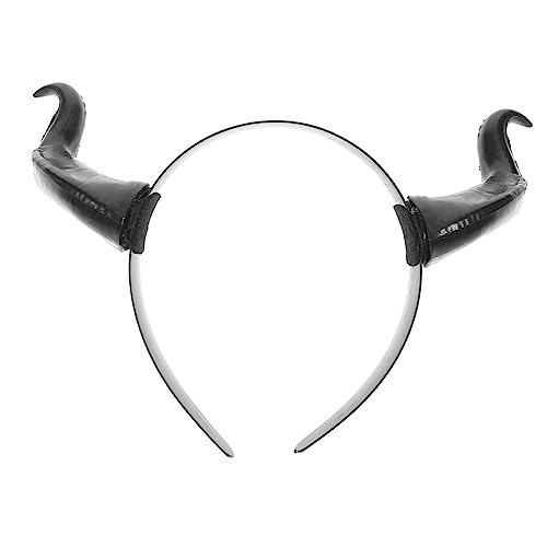 VALICLUD 1 Stück Kostüm Haarband mit Realistischem Ochsenhorn Langlebiges Kunststoff Accessoire für Karneval und Halloween Headdress für Männer und Party für Unvergessliche Erinnerungen von VALICLUD