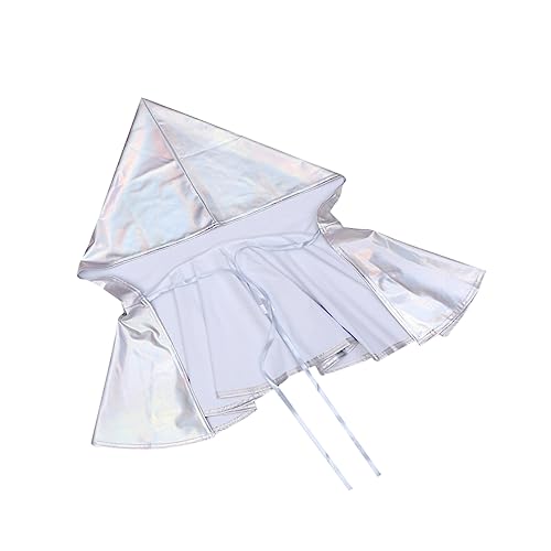 VALICLUD 1 Teiliges Kostüm Für Erwachsene Soul Taker Cape Skelett Grim Cloak Cosplay Samt Kapuzenumhang Damen Halloween Zaubererumhang Halloween Outfit Sparkly Reaper Silber 5 von VALICLUD