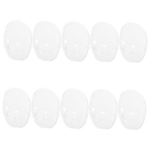 VALICLUD 10 Stk DIY Gesichtsmaske für Blanko Vollmaske Ausmalen und Gestalten Kreatives Bastelset für Jungen und Mädchen Fördert Kreativität und Rollenspiel von VALICLUD