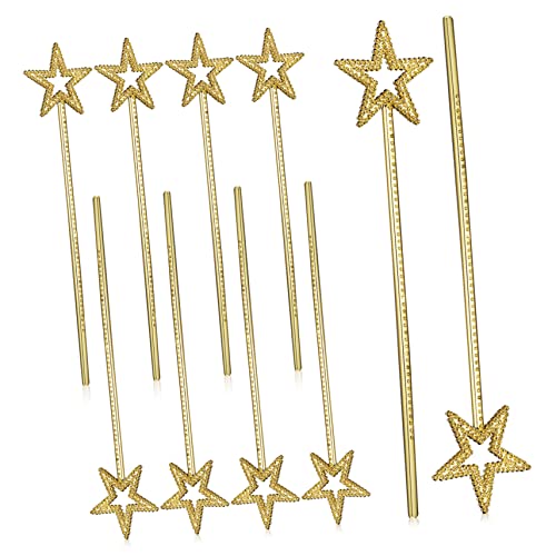 VALICLUD 10 Stück Geburtstagsfee Requisitenstäbe Metallische Sternstäbe Partykostüm Sternstäbe Für Mädchen Pentagrammstäbe Sternstäbe Zum Anziehen Glitzernde Sternstäbe Aus von VALICLUD