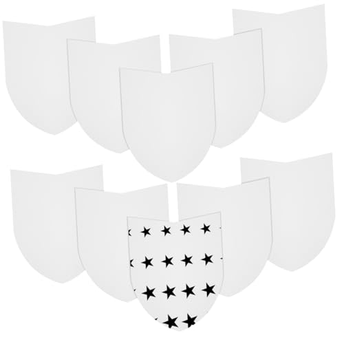 VALICLUD 10 Stück Teiliges Blanko Schild aus Stabilem Papier DIY Bastelspielzeug für Robustes Langlebiges Rollenspiel Accessoire für Kreative Verkleidung und Fantasievolle Partys VALICLUD 10 Stück Teiliges Blanko Schild aus Stabilem Papier DIY Bastelspielzeug für Robustes Langlebiges Rollenspiel Accessoire für Kreative Verkleidung und Fantasievolle Partys von VALICLUD