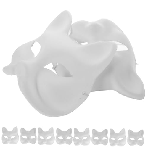 VALICLUD 10 Stück handbemalte Maske halloween maske masken für karneval tiermasken Graffiti-Masken beängstigende Maske Katze-Halloween weiße Maskerademaske Papiermasken zum Basteln Plastik VALICLUD 10 Stück handbemalte Maske halloween maske masken für karneval tiermasken Graffiti-Masken beängstigende Maske Katze-Halloween weiße Maskerademaske Papiermasken zum Basteln Plastik von VALICLUD