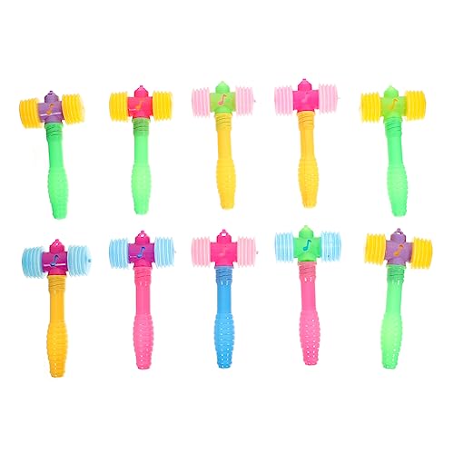 VALICLUD 10Stücke Teiliges Quietschender Hammer für Kunststoff Hammerspielzeug Greiffähigkeiten und Spielspaß für Junge Mädchen und Kleinkinder VALICLUD 10Stücke Teiliges Quietschender Hammer für Kunststoff Hammerspielzeug Greiffähigkeiten und Spielspaß für Junge Mädchen und Kleinkinder von VALICLUD