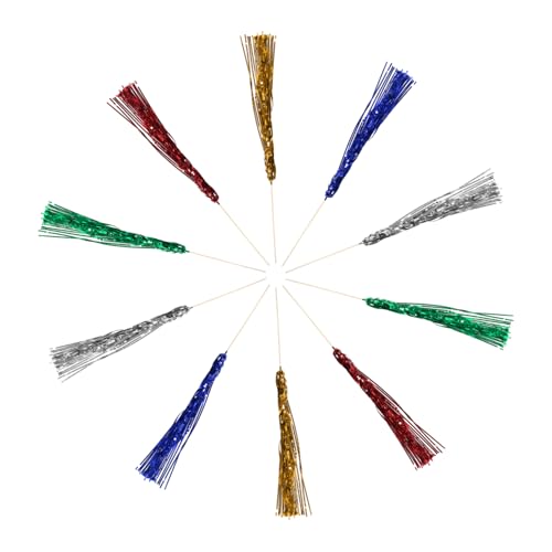 VALICLUD 10 Stücke Glow Sticks Fee Zauberstäbe Für Hochzeit Party Dekorationen Prinzessin Licht up Lametta Streamer von VALICLUD
