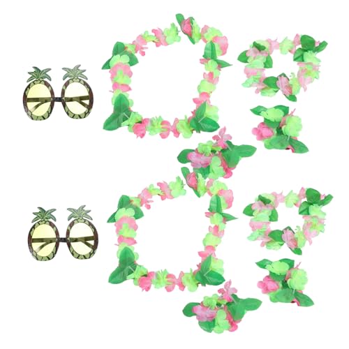 VALICLUD 10st Urlaubsoutfit Ananas-kostüm Blumenhalskette Hawaiianisch Hawaiianisches Kostüm Hawaiianische Blumendekorationen Hawaii-kostüm Für Damen Ananas Sonnenbrille Tuch VALICLUD 10st Urlaubsoutfit Ananas-kostüm Blumenhalskette Hawaiianisch Hawaiianisches Kostüm Hawaiianische Blumendekorationen Hawaii-kostüm Für Damen Ananas Sonnenbrille Tuch von VALICLUD