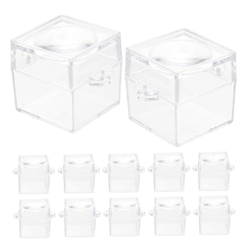 VALICLUD 12 Stück Teiliges Insekten Beobachtungsset mit Integriertem Vergrößerungsglas Transparente Beobachtungsboxen aus Langlebigem Material für Outdoor Naturerkundung und VALICLUD 12 Stück Teiliges Insekten Beobachtungsset mit Integriertem Vergrößerungsglas Transparente Beobachtungsboxen aus Langlebigem Material für Outdoor Naturerkundung und von VALICLUD