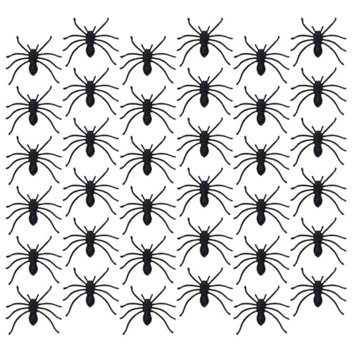 VALICLUD 150 Halloween-Spinnendekoration gefälschte Spinnen aus Plastik Halloween Horror deko Halloween grusel deko Mini-Spielzeug Halloween-Spielzeug simulierte Spinnen künstlich von VALICLUD