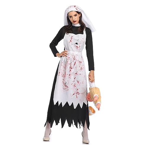 VALICLUD 1Pc Vampir Nonne Anzug Outfits Kostüme Schreckliche Cosplay Kleidung Geist Kostüm Halloween Kostüm Halloween Schreckliche Kostüm Halloween Party Requisiten VALICLUD 1Pc Vampir Nonne Anzug Outfits Kostüme Schreckliche Cosplay Kleidung Geist Kostüm Halloween Kostüm Halloween Schreckliche Kostüm Halloween Party Requisiten von VALICLUD