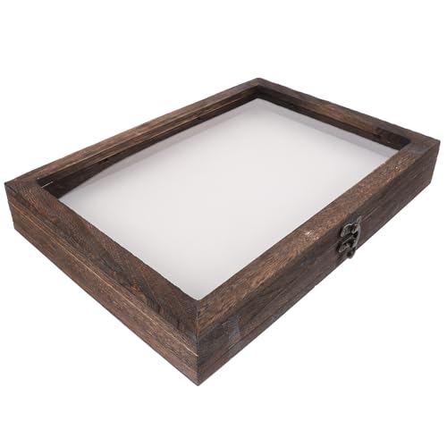 VALICLUD 1Satz Holz Vitrine Mit Deckel Robuste Insekten Probenbox Aus Hochwertigem Holz Für Sammler Als Dekoratives Element von VALICLUD