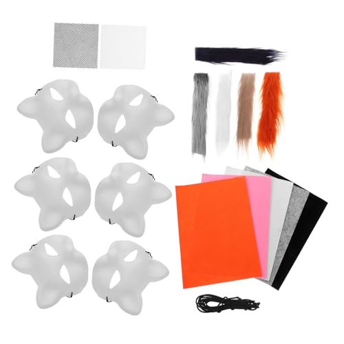 VALICLUD 1Satz Katzenmaske im Leere DIY Maske Bemalen Vielseitig Einsetzbar für Halloween Cosplay Partys Lackierbare Oberfläche Einfache Anwendung VALICLUD 1Satz Katzenmaske im Leere DIY Maske Bemalen Vielseitig Einsetzbar für Halloween Cosplay Partys Lackierbare Oberfläche Einfache Anwendung von VALICLUD