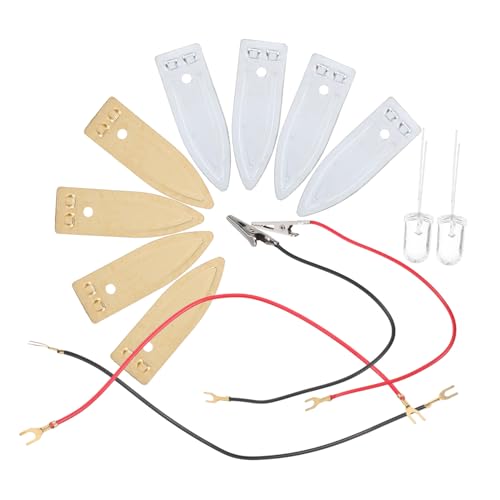 VALICLUD 1Satz Zink Kupfer Anoden für Experimente Zinkanodenbleche mit Elektrodenstreifen für Fruchtkraft Experimente Robuste Materialien zur Stromerzeugung von VALICLUD