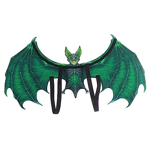 VALICLUD 1Stk Fledermausflügel Schläger Fledermäuse halloween schminke halloween make up halloweenkostüme+für+ adventsgeschenke Karnevalsflügel PU-Schaum und Vliesstoff Green von VALICLUD