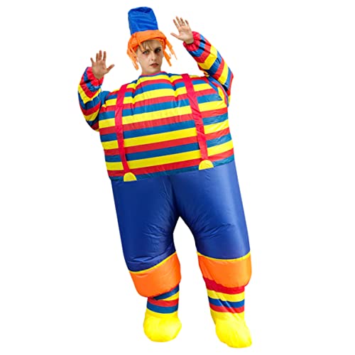 VALICLUD Aufblasbares Clown-partykostüm für Erwachsene Kostüme für Halloween Clown-kleid Show-outfit VALICLUD Aufblasbares Clown-partykostüm für Erwachsene Kostüme für Halloween Clown-kleid Show-outfit von VALICLUD
