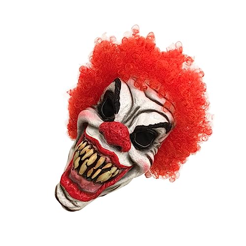 VALICLUD 1Stk Clown Cosplay-Maske Urlaubsmaske Maskerade Löwenhut kleidung gruselige Maske Halloween-Maske Terror-Gesichtsmaske Party-Kostümmaske Emulsion Requisiten von VALICLUD