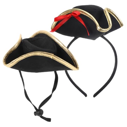 VALICLUD 1satz Piratenhut Und Haarschmuck Für Halloween Teiliges Cosplay Zubehör Für Piratenkostüme Für Themenpartys Und Bühnenauftritte von VALICLUD
