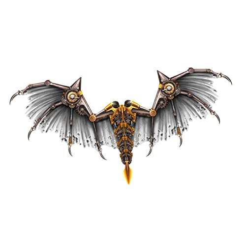 VALICLUD 1stk Cosplay-party-flügel Erwachsene Halloween Aufblasbares Kostüm Halloween-haustierkostüm Halloween-flügel Halloween-karnevalszubehör Steampunk-drachenflügel Silver von VALICLUD