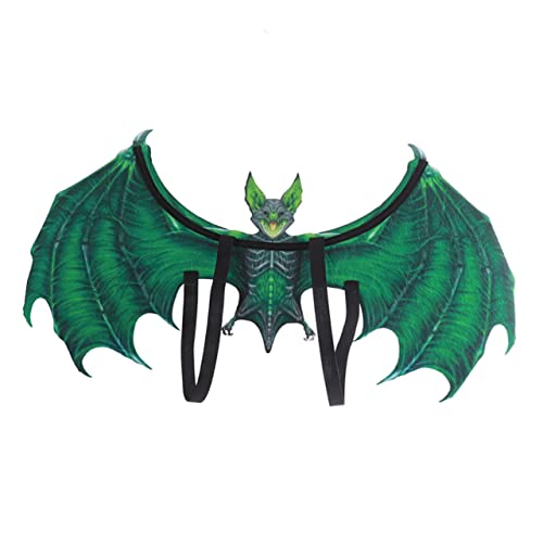 VALICLUD Halloween Fledermausflügel Für Karnevals Und Halloween Requisiten Für Bühnenaufführungen Grüne Kostüme Für Jungen Und ädchen Ideale Halloween Dekorationen Und von VALICLUD