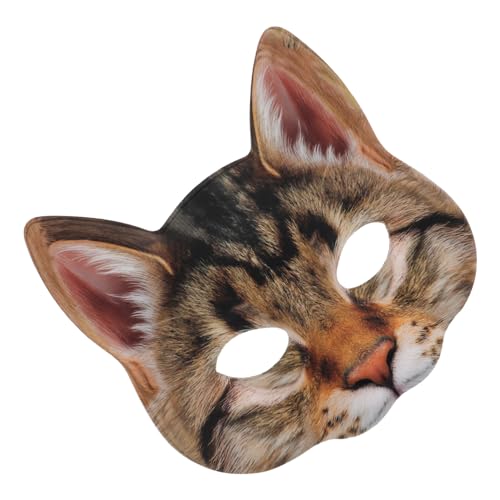 VALICLUD 1stk Halloween-maske Katzenkostüm Halloween Katzenkopfmaske Katzenmasken Weiße Katzenmaske Diy Katzenfuchsmaske Rächermaske Katzenkostüm Für Kinderkatze Kostüm Green von VALICLUD