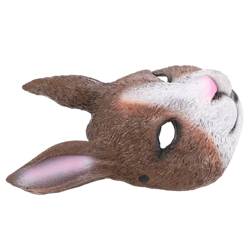 VALICLUD 1stk Hasentiermaske Katzenkostüm Für Halloween-geistermaske Hasenkostüm Für Erwachsene Halbe Hasenmaske Kaninchenmaske Gesichtsmaske Abziehen Cosplay- Pu-schaum von VALICLUD