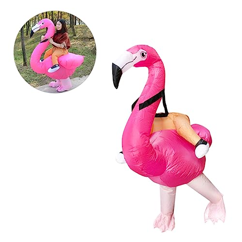 VALICLUD 1Stk aufblasbares Kostüm Kinderanzug aufblasen Rollenspielkostüm flamingo aufblasen Kleider Flamingo-Party-Outfit Flamingo aufblasbare Kleidung Tier aufblasbarer Anzug Kostüme Rosa von VALICLUD