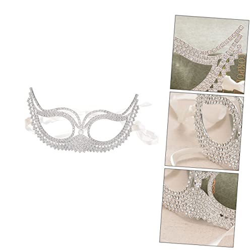 VALICLUD 1 Stück Halloween Mode Maskerade Party Leistung Antik Weiß Glänzende Strasssteine damen Party Für Karneval Halloween Weihnachtsfeier VALICLUD 1 Stück Halloween Mode Maskerade Party Leistung Antik Weiß Glänzende Strasssteine damen Party Für Karneval Halloween Weihnachtsfeier von VALICLUD