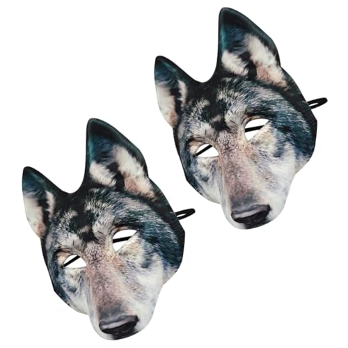 VALICLUD 2 Halloween-werwolf-masken: Eva-halbgesichtsmasken Mit Gruseligem Wolf Für Kostüme Zu Weihnachten, Halloween, Cosplay, Party-zubehör VALICLUD 2 Halloween-werwolf-masken: Eva-halbgesichtsmasken Mit Gruseligem Wolf Für Kostüme Zu Weihnachten, Halloween, Cosplay, Party-zubehör von VALICLUD