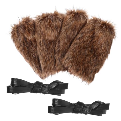 VALICLUD 2 Paare Verstellbare Flauschige Viking Beinwickel für Halloween Cosplay Mittelalterliche Kostümaccessoires für Frauen und Männer Weichem Gefertigt VALICLUD 2 Paare Verstellbare Flauschige Viking Beinwickel für Halloween Cosplay Mittelalterliche Kostümaccessoires für Frauen und Männer Weichem Gefertigt von VALICLUD