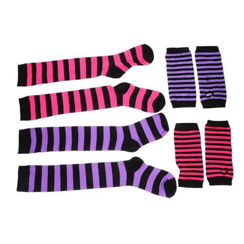 VALICLUD 2 Sätze Gestreifte Socken von Kindern Set Greifhandschuhe für Party-Cosplay-Socken Arm Socken gestreifte Armstulpen Armwärmer Pulswärmer damen Polyester VALICLUD 2 Sätze Gestreifte Socken von Kindern Set Greifhandschuhe für Party-Cosplay-Socken Arm Socken gestreifte Armstulpen Armwärmer Pulswärmer damen Polyester von VALICLUD