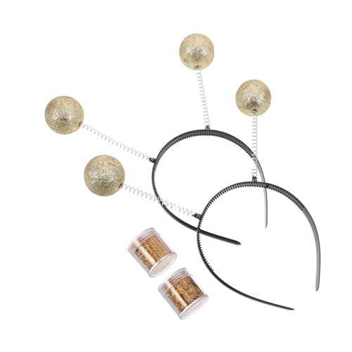 VALICLUD 2 Sätze Martian Antenna Stirnband mit Glitzerbällen Leichtes Kopfband für Erwachsene und Vielseitige Kostümaccessoires für Halloween und Familienpartys VALICLUD 2 Sätze Martian Antenna Stirnband mit Glitzerbällen Leichtes Kopfband für Erwachsene und Vielseitige Kostümaccessoires für Halloween und Familienpartys von VALICLUD