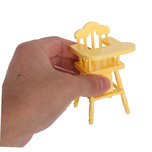 VALICLUD 2 Sätze Miniatur Puppenhochstuhl Und Puppenwagen Realistische Miniatur Möbel Für Puppenhaus Tragbar Und Platzsparend Für Dekorieren von VALICLUD