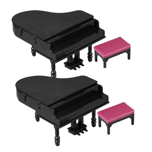 VALICLUD 2 Sätze Teiliges Puppenhaus Piano mit Bank Perfektes Musikinstrument für Miniatur Szenen und Garten Dekoration Einzigartiges für Musikliebhaber und Sammler VALICLUD 2 Sätze Teiliges Puppenhaus Piano mit Bank Perfektes Musikinstrument für Miniatur Szenen und Garten Dekoration Einzigartiges für Musikliebhaber und Sammler von VALICLUD