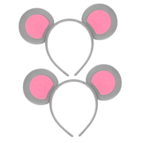 VALICLUD 2 Stck. Mausohren Haarreifen Süßes Tierohren Stirnband für Cosplay Partys und Feste Leicht und Bequem für Einzigartige Haaraccessoires für Besondere Anlässe VALICLUD 2 Stck. Mausohren Haarreifen Süßes Tierohren Stirnband für Cosplay Partys und Feste Leicht und Bequem für Einzigartige Haaraccessoires für Besondere Anlässe von VALICLUD