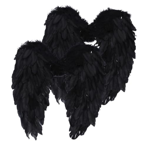VALICLUD 2 Stck. weihachtsdeko weinachtendecor Attraktiv feenflügel erwachsene frauen Kostüm für Erwachsene Stoff Engelskostüm Flügel Requisite Engelskostümflügel für Erwachsene Feder Black VALICLUD 2 Stck. weihachtsdeko weinachtendecor Attraktiv feenflügel erwachsene frauen Kostüm für Erwachsene Stoff Engelskostüm Flügel Requisite Engelskostümflügel für Erwachsene Feder Black von VALICLUD