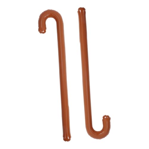 VALICLUD 2 Stück Aufblasbare Gehstütze Kaffeefarben Leichtgewichtige Halloween Deko und Cosplay Requisite Lustige Fake Cane Party Requisite Inflatable Crutch Balloon Props VALICLUD 2 Stück Aufblasbare Gehstütze Kaffeefarben Leichtgewichtige Halloween Deko und Cosplay Requisite Lustige Fake Cane Party Requisite Inflatable Crutch Balloon Props von VALICLUD