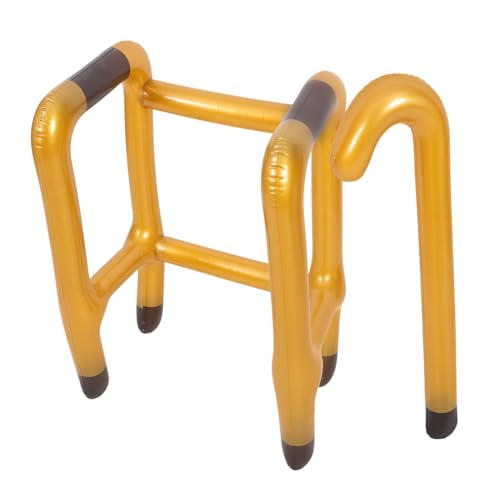 VALICLUD 2 Stück Aufblasbarer Gehwagen Party Ballon Kerl Tragbarer Gehwagen Faltbarer Streich Aufblasbare Krücke Aid Stick Inflation Halloween Frauen Senior Aufblasbare Spielzeuge von VALICLUD