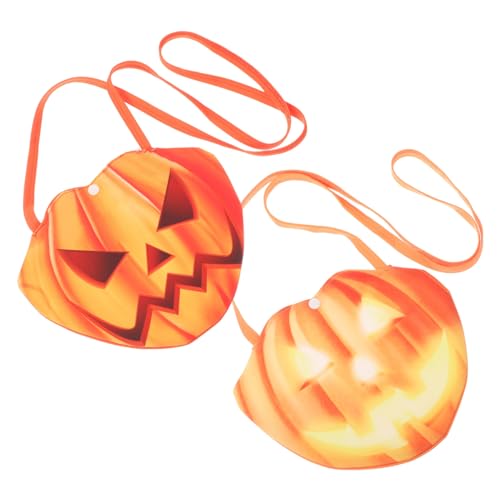 VALICLUD 2 Stück Beutetaschen Beutel Halloween-goodie-bags Taschen Für Halloween-leckerbissen Feiertagsparty-versorgung Party Gefälligkeiten Halloween-tasche Partyzubehör Polyester von VALICLUD