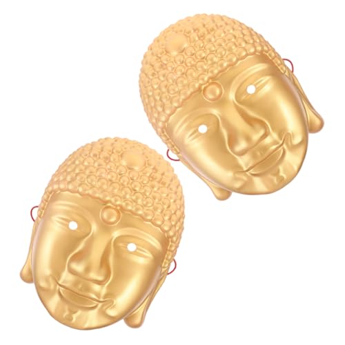 VALICLUD 2 Stück Buddha-kopfmaske Lustige Maske Buddha-kostümzubehör Halloween-buddha-maske Buddha-gesichtsmaske Buddha-kostümmaske Maskerademaske Zubehör Für Partykostüme Golden Pvc VALICLUD 2 Stück Buddha-kopfmaske Lustige Maske Buddha-kostümzubehör Halloween-buddha-maske Buddha-gesichtsmaske Buddha-kostümmaske Maskerademaske Zubehör Für Partykostüme Golden Pvc von VALICLUD