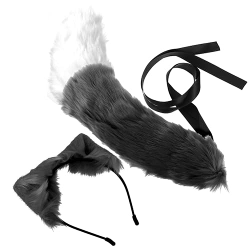 VALICLUD 2 Stück Cosplay Tierohren Stirnband und Set Kuscheliges Kunstpelz Fuchs Kostüm Zubehör Hautfreundlich und Geruchlos Einheitsgröße für Mädchen und Jungen für Halloween und Fasching VALICLUD 2 Stück Cosplay Tierohren Stirnband und Set Kuscheliges Kunstpelz Fuchs Kostüm Zubehör Hautfreundlich und Geruchlos Einheitsgröße für Mädchen und Jungen für Halloween und Fasching von VALICLUD