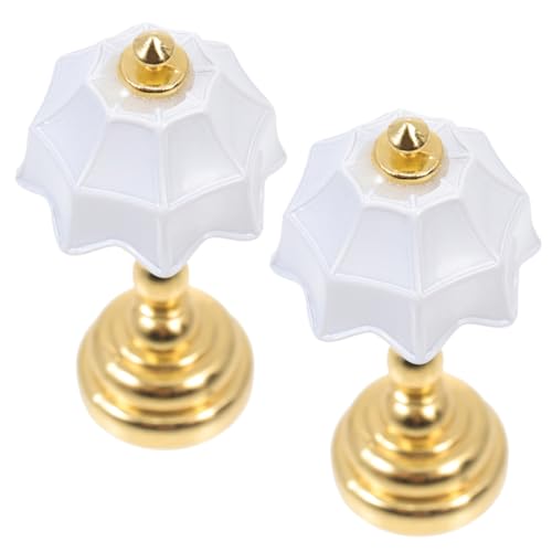 VALICLUD 2 Stück Dekorative Miniatur Tischlampe aus Metall Realistische Mini Nachttischlampe für Puppenhaus und Spielzeughaus Detailreiche Miniatur Stehlampe für Wohn und Schlafzimmerdeko VALICLUD 2 Stück Dekorative Miniatur Tischlampe aus Metall Realistische Mini Nachttischlampe für Puppenhaus und Spielzeughaus Detailreiche Miniatur Stehlampe für Wohn und Schlafzimmerdeko von VALICLUD