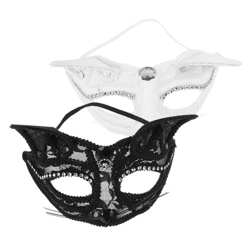 VALICLUD 2 Stück Halbgesichts Fuchsmasken Leichte Bequeme Cosplay Masken für Halloween Karneval Party Bühnenauftritt VALICLUD 2 Stück Halbgesichts Fuchsmasken Leichte Bequeme Cosplay Masken für Halloween Karneval Party Bühnenauftritt von VALICLUD