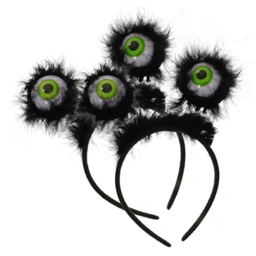 VALICLUD 2 Stück Halloween Haarreif mit Gruseligen Leuchtenden Augäpfeln Leichter Kopfschmuck für Party Karneval Karneval Damen und Zufällige Farbwahl von VALICLUD