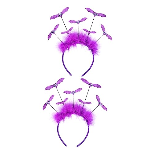 VALICLUD 2 Stück Halloween Haarschmuck Pinke Fledermaus Haarreifen für Lustiges Stirnband mit Fledermausflügeln für Karneval Kostüm Party und Fotoshooting VALICLUD 2 Stück Halloween Haarschmuck Pinke Fledermaus Haarreifen für Lustiges Stirnband mit Fledermausflügeln für Karneval Kostüm Party und Fotoshooting von VALICLUD