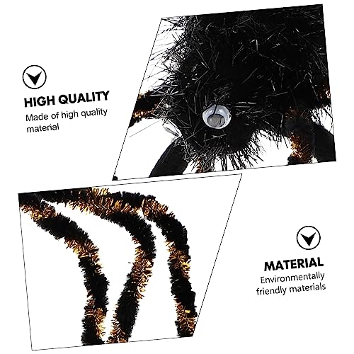 VALICLUD 2 Stück Halloween Haarschmuck Spider Decor Haarreifen Spinnen Haarreif Schwarz Silber Schwarz Gold Komfortabler Kopfschmuck für Cosplay Party und Halloween Kostüm von VALICLUD