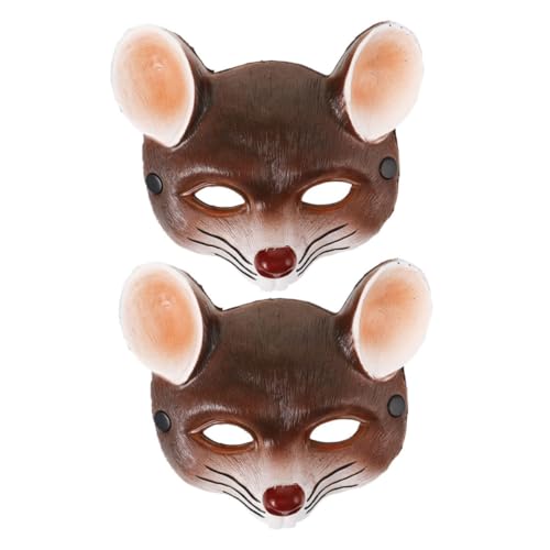 VALICLUD 2 Stück Halloween Rattenmasken für Erwachsene und Realistische Tierkopf Maske für Karneval Partys und Cosplay für Altersgruppen VALICLUD 2 Stück Halloween Rattenmasken für Erwachsene und Realistische Tierkopf Maske für Karneval Partys und Cosplay für Altersgruppen von VALICLUD