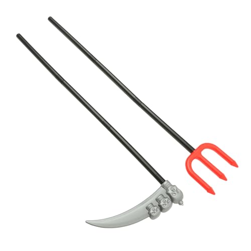 VALICLUD 2 Stück Halloween-spazierstock Gehstock Stöcke -dreizack Zeigen Beängstigend Tonhöhe Für Halloween Herr Halloween -Dekoration Kostüm Cosplay-Mitarbeiter Plastik von VALICLUD
