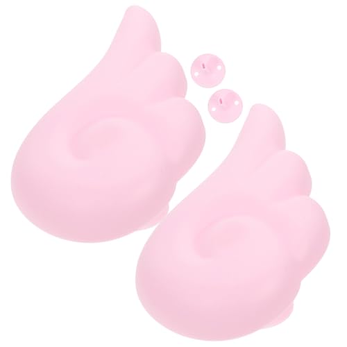 VALICLUD 2 Stück Helmflügel Dekoration Engelsflügel Kopfschmuck DIY Zubehör für Motorradhelm Pinke Flügel für Individuelle Verzierungen und Stilvolle Helmgestaltung von VALICLUD