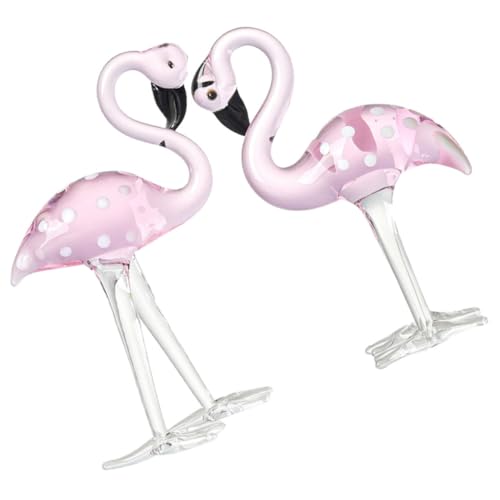 VALICLUD 2 Stück Kristall Flamingo Figur Rosa Skulptur mit Stabilem Sockel Dekoratives Tierornament für Tisch Wohnzimmer Büro Langlebig und Stilvoll VALICLUD 2 Stück Kristall Flamingo Figur Rosa Skulptur mit Stabilem Sockel Dekoratives Tierornament für Tisch Wohnzimmer Büro Langlebig und Stilvoll von VALICLUD
