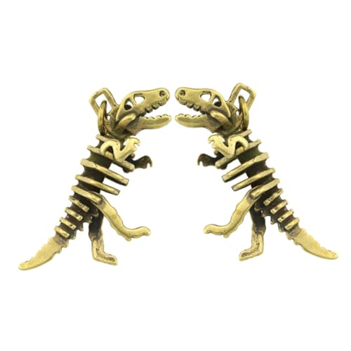 VALICLUD 2 Stück Messing Dinosaurier Skelett Miniatur Handgefertigte Figur Kreative Wohn und Schreibtisch Dekoration Einzigartiges für Dinosaurier und Sammler VALICLUD 2 Stück Messing Dinosaurier Skelett Miniatur Handgefertigte Figur Kreative Wohn und Schreibtisch Dekoration Einzigartiges für Dinosaurier und Sammler von VALICLUD