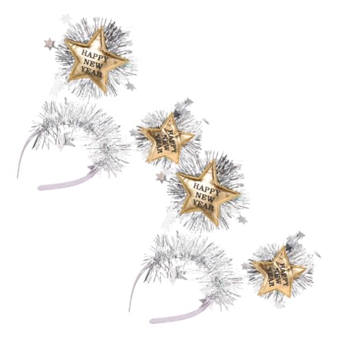 VALICLUD 2 Stück Neujahrsparty Stirnband Festlicher Kopfschmuck Wiederverwendbar Leicht für Silvester Fotos und Feierlichkeiten VALICLUD 2 Stück Neujahrsparty Stirnband Festlicher Kopfschmuck Wiederverwendbar Leicht für Silvester Fotos und Feierlichkeiten von VALICLUD