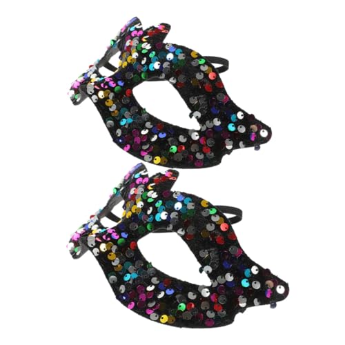 VALICLUD 2 Stück Paillettenmaske Antike Ballmaske Kostümmaske Maskerade Abschlussballmaske Karnevalsmasken Für Erwachsene Masken Kostümpartymaske Halloween Gesichtsmaske Maskerademasken von VALICLUD